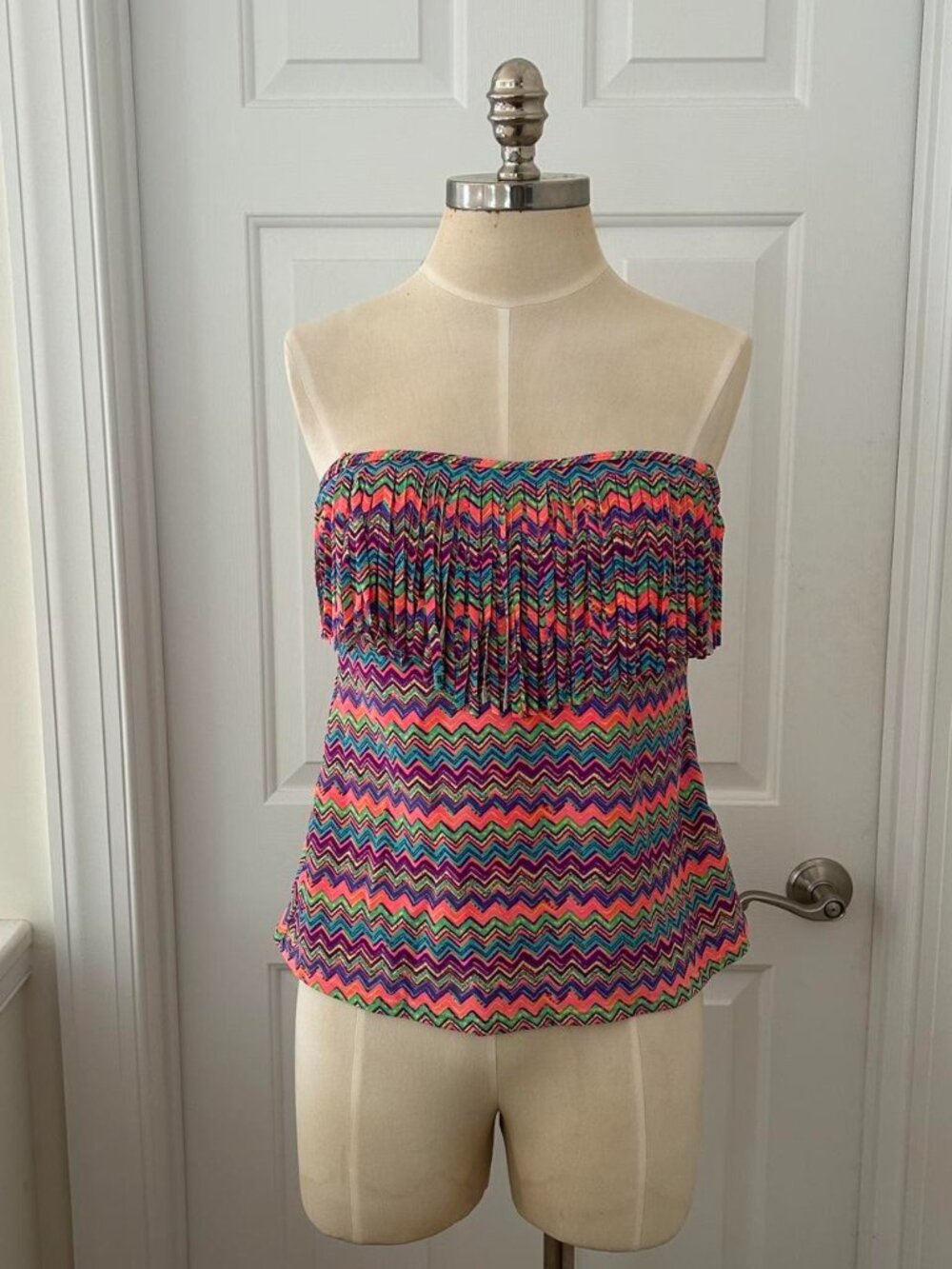 Island Soul Multicoloured bathing strapless tube top